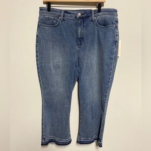 NWT NYDJ Marilyn Release Hem Ankle Straight Leg Jeans. Sz: 14